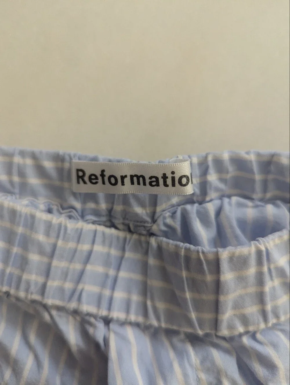 Reformation striped shorts, size S